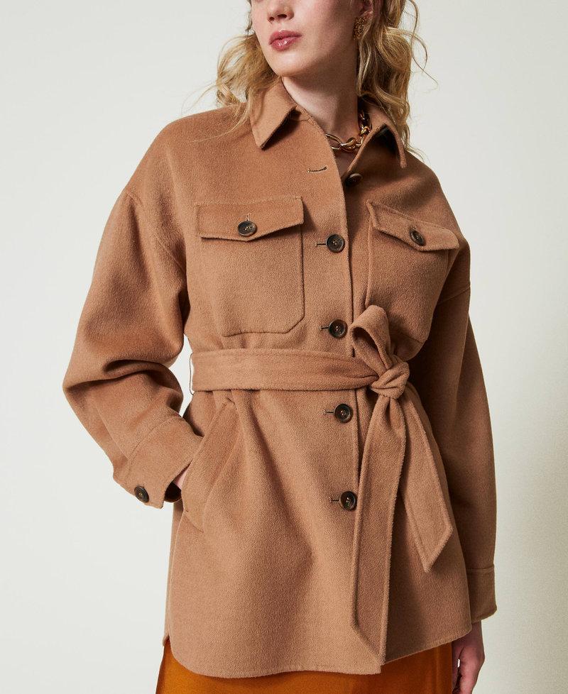 Scee by twin set Cappotto caban in panno double misto lana Solo un giorno rimasto
