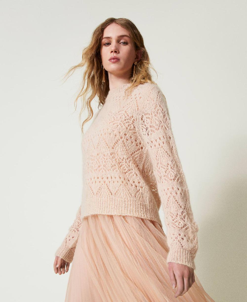 Scee by twin set Maglia in misto mohair mix di punti Enormi sconti