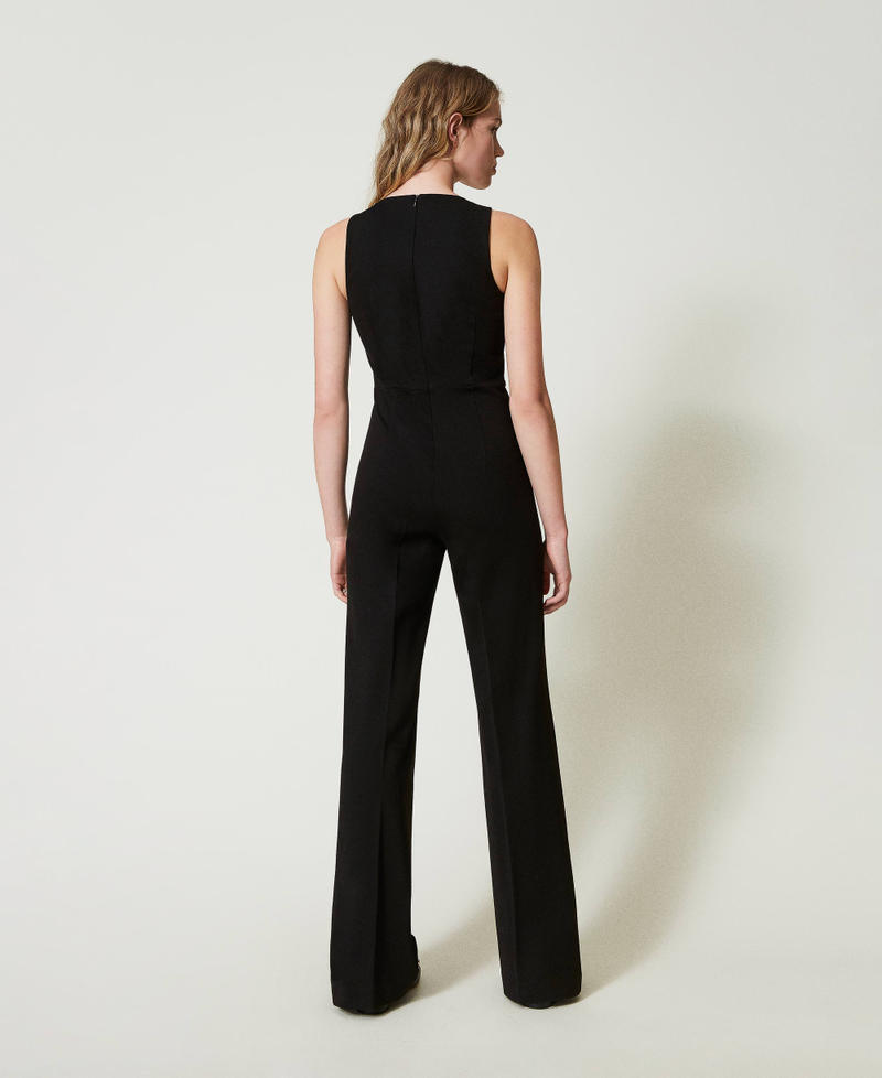 Scee by twin set Tuta flare con cinturino Oval T Black Friday Prezzi