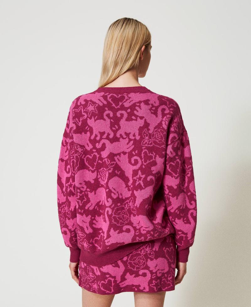 Scee by twin set Maglia jacquard in filato Treeblend Sconti questo mese