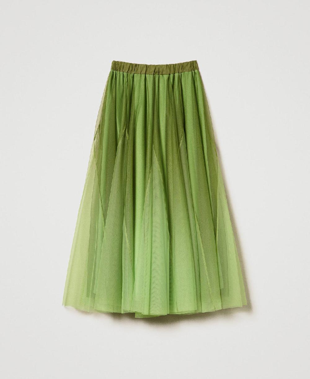 Scee by twin set Gonna in tulle con stampa dégradé Spedizione Gratuita