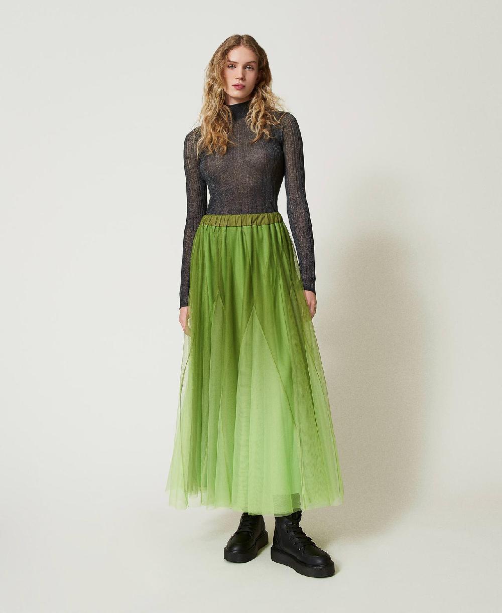 Scee by twin set Gonna in tulle con stampa dégradé Spedizione Gratuita