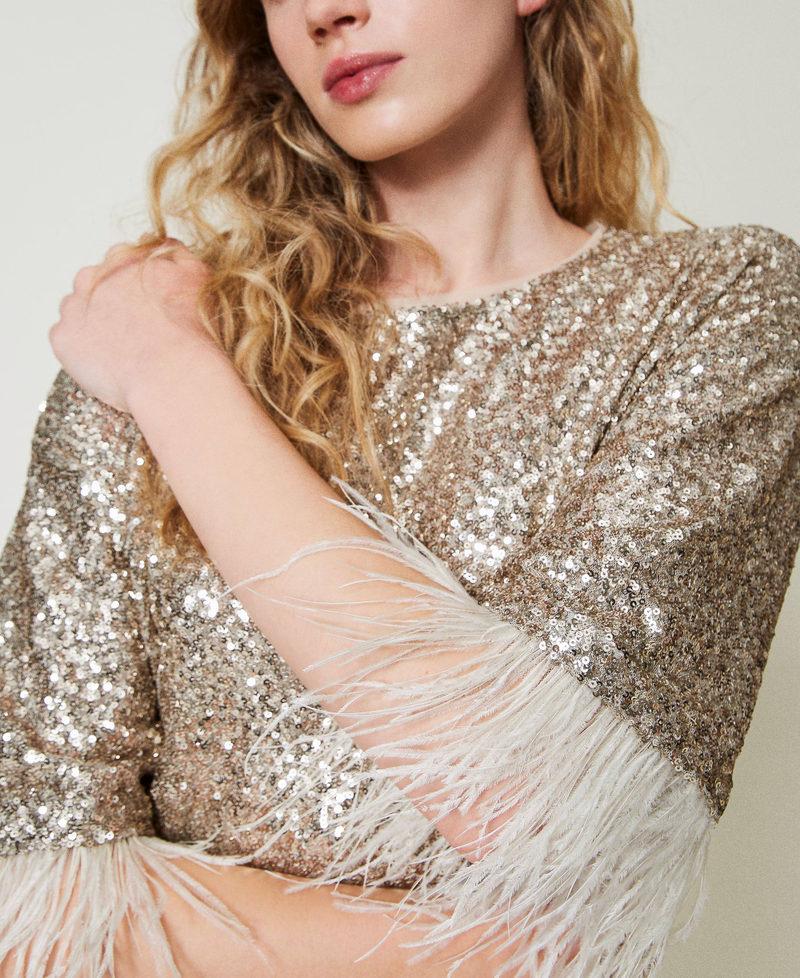 Scee by twin set Abito corto in full paillettes Pezzi Unici
