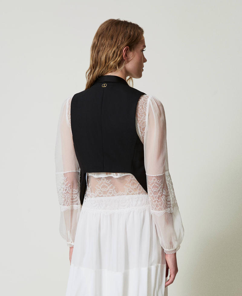 Scee by twin set Gilet in serge misto lana Acquista Ora