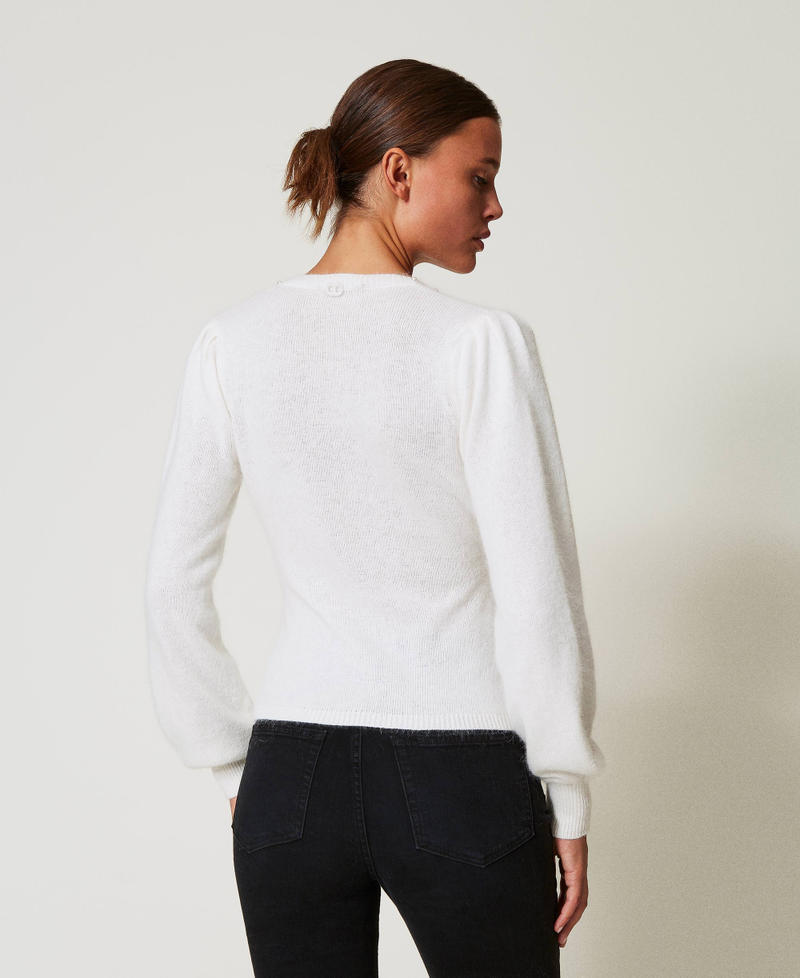 Scee by twin set Maglia in misto angora con perle Affare Del Giorno
