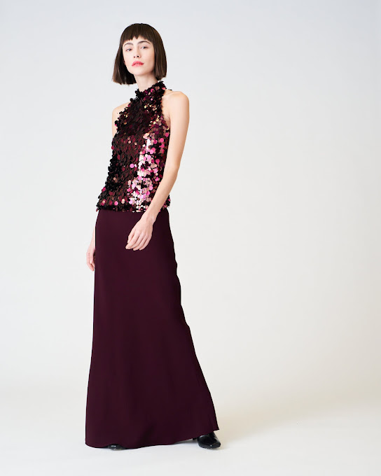 Suoli Top All'americana In Macro Paillettes Offerta settimanale