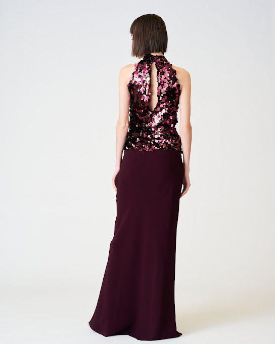 Suoli Top All'americana In Macro Paillettes Offerta settimanale