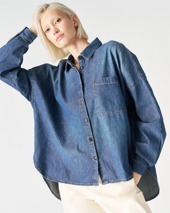 Suoli Camicia Denim Over Offerta migliore