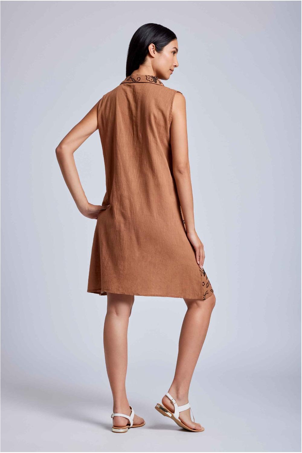 Vacanze Italiane Abito camicia smanicato Lola Prezzo Ridotto