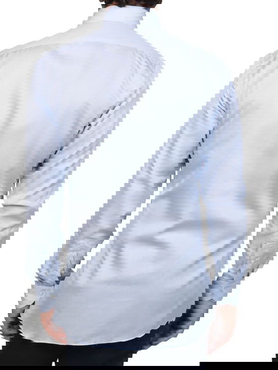 Xacus Camicia Xacus Rigata Tessuto Thomas Mason Bianco Offerte