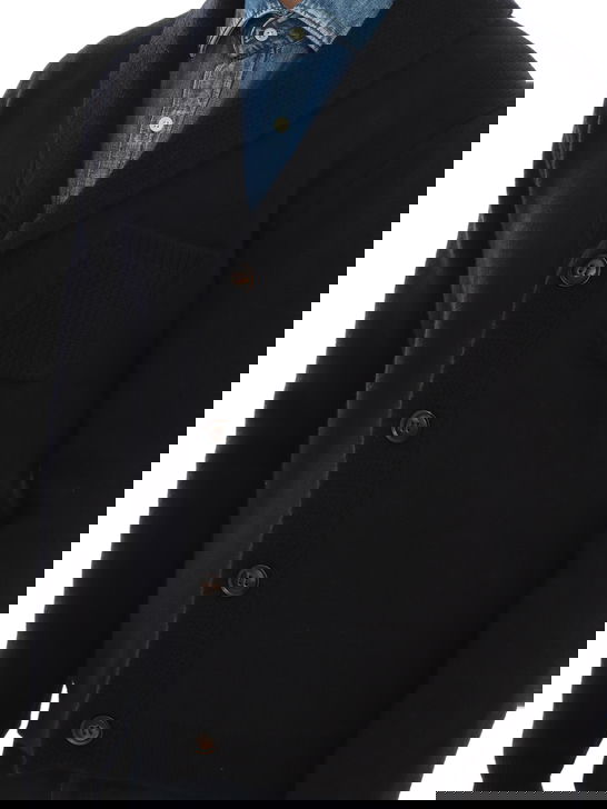 Rakki Cardigan Rakkì Sciallato Nero Fornitura limitata