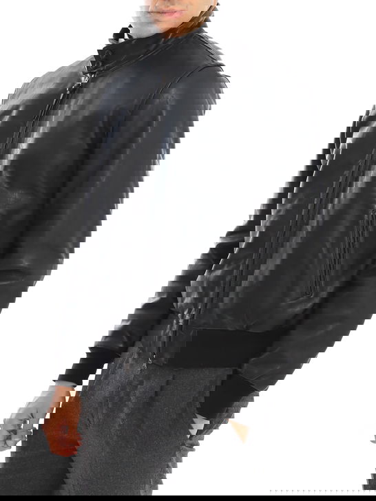 Proleather Giubbino Proleather Pelle Nero Online Outlet