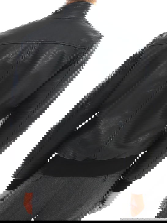 Proleather Giubbino Proleather Pelle Nero Online Outlet