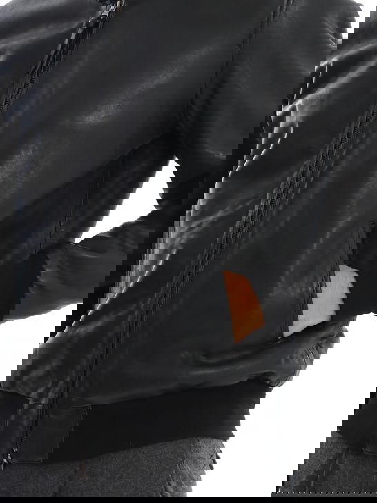 Proleather Giubbino Proleather Pelle Nero Online Outlet