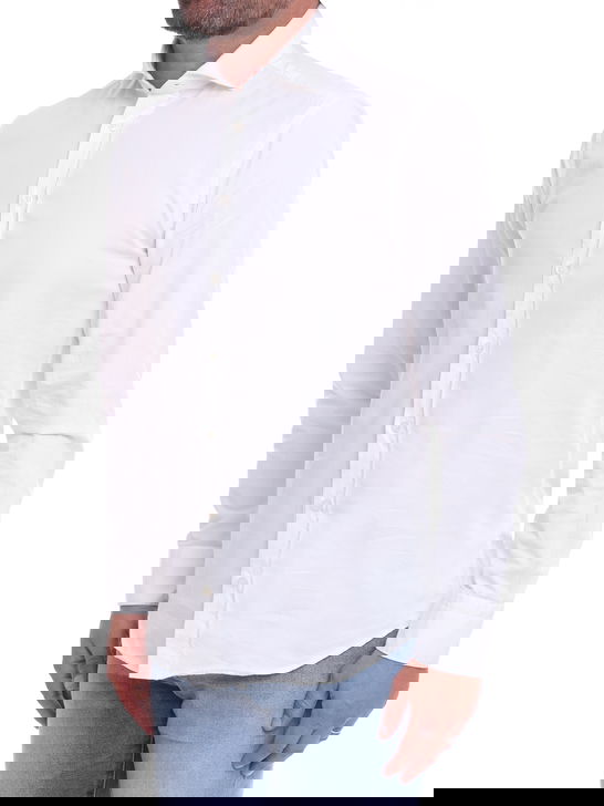 Bastoncino Camicia Bastoncino Gabardina Bianco Liquidazione