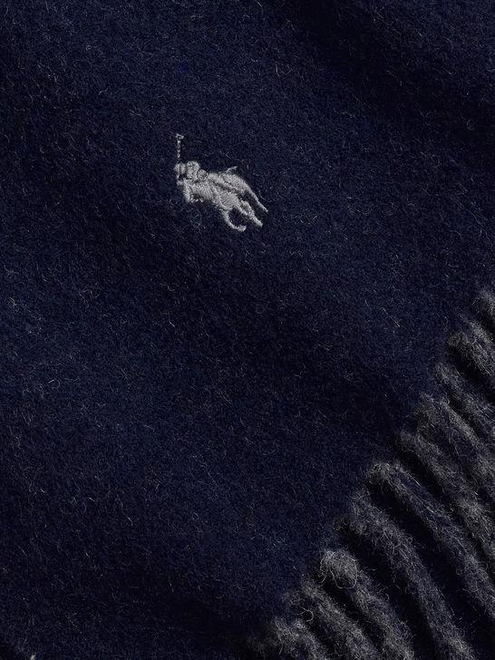 Polo Ralph Lauren Sciarpa Polo Ralph Lauren Double-Face Blu Prezzo di fabbrica