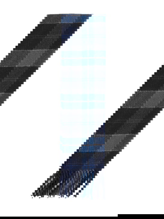 Barbour Sciarpa Barbour Tartan Blu Flash Sale