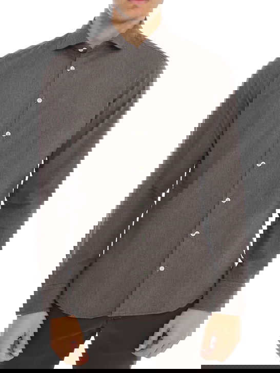 Bastoncino Camicia Bastoncino Flanellata Marrone Prezzo basso