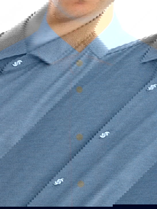 Bastoncino Camicia Bastoncino Flanellata Azzurro Rilascio limitato