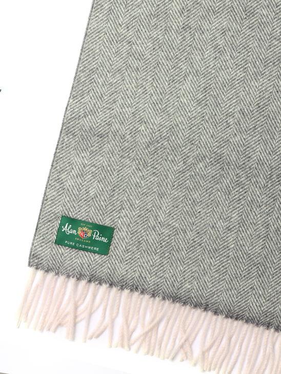 Alan Paine Sciarpa Alan Paine Kinross Cashmere Grigio Fino Al -60%