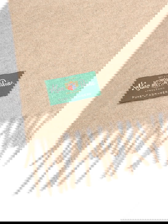 Alan Paine Sciarpa Alan Paine Risbury Cashmere Beige Sconto