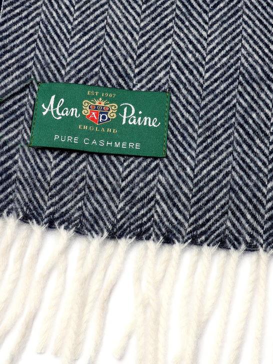 Alan Paine Sciarpa Alan Paine Kinross Cashmere Grigio Offerta