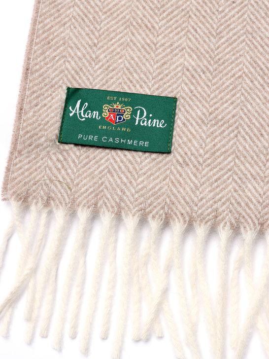 Alan Paine Sciarpa Alan Paine Kinross Cashmere Beige Economico