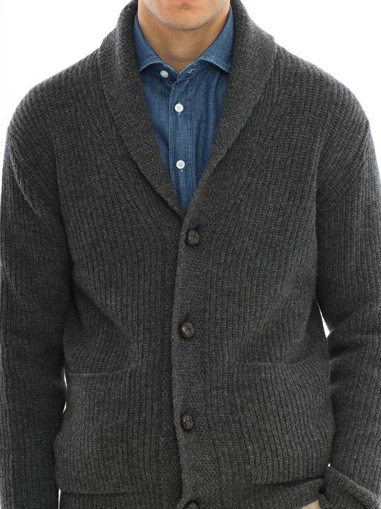 Rakki Cardigan Rakkì Sciallato Grigio Liquidazione