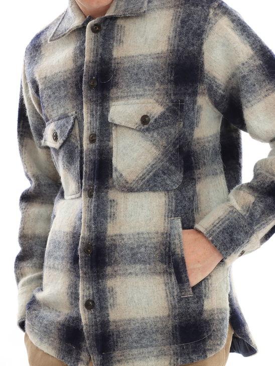 Tintoria Mattei Overshirt Tintoria Mattei Check Blu Fino al 60% di sconto