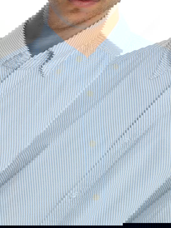 B.D. Baggies Camicia B.D. Baggies Oxford Bianco/Celeste In vendita