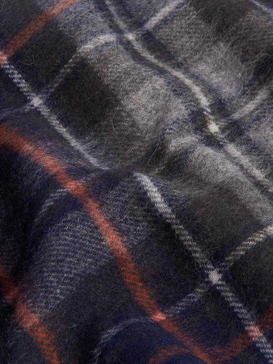 Barbour Sciarpa Barbour New Check Tartan Blu Prezzo Ridotto