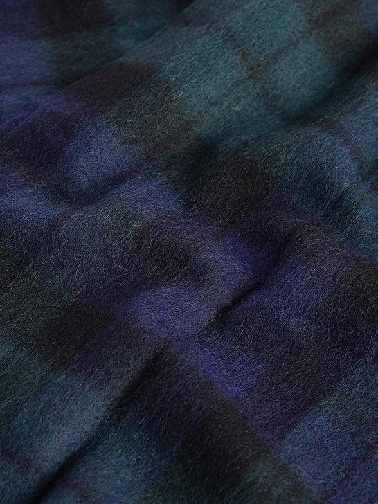 Barbour Sciarpa Barbour New Check Tartan Blu Convenienza