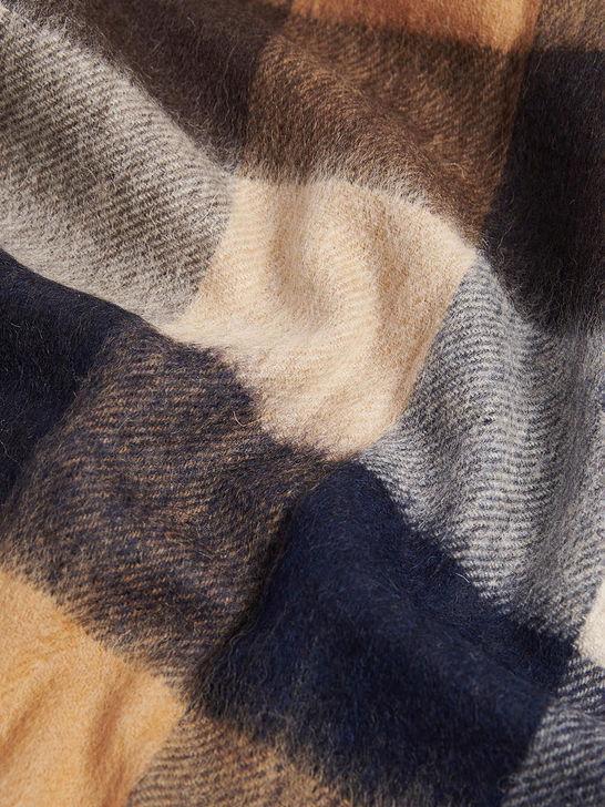 Barbour Sciarpa Barbour Quadri Beige Sconto