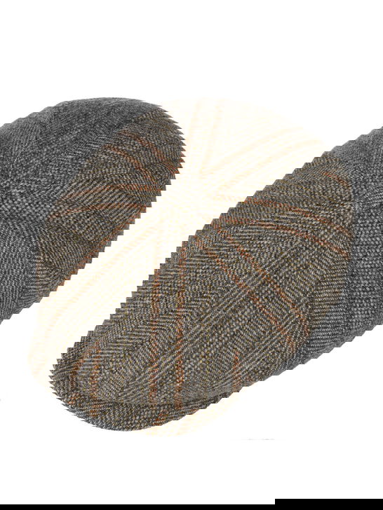 Stetson Coppola Stetson Hatteras Herringbone Stripe Grigio Vendita Economica