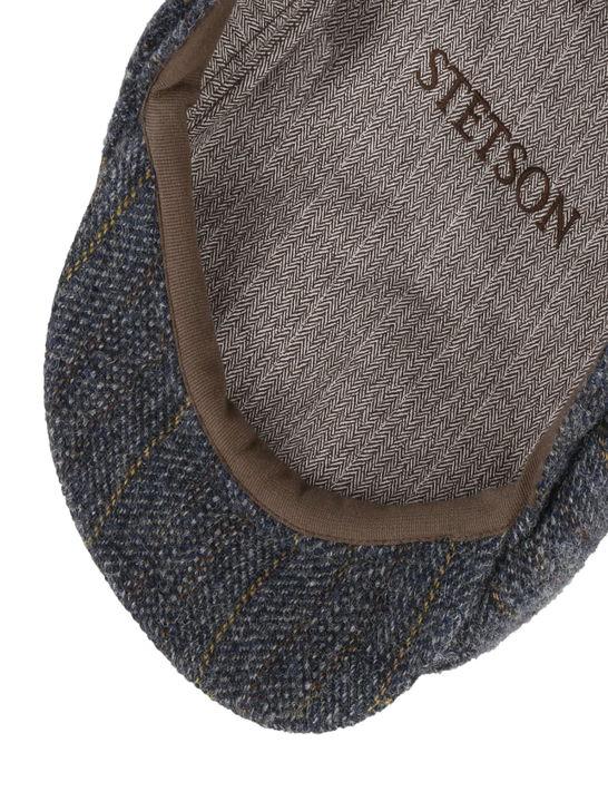 Stetson Coppola Stetson Hatteras Herringbone Stripe Blu Saldi Di Fabbrica