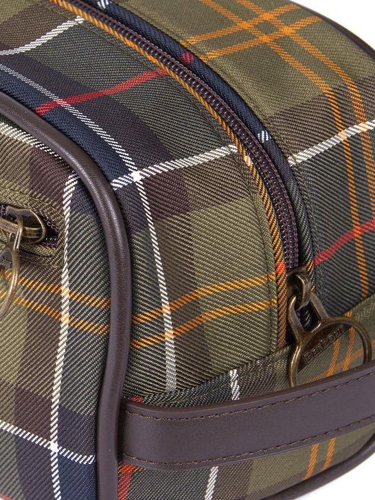 Barbour Trousse Barbour Tartan Washbag Verde Offerta migliore