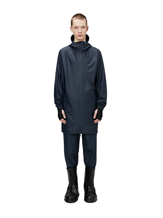 Rains Impermeabile Rains Long Storm Breaker Blu Ritorno libero