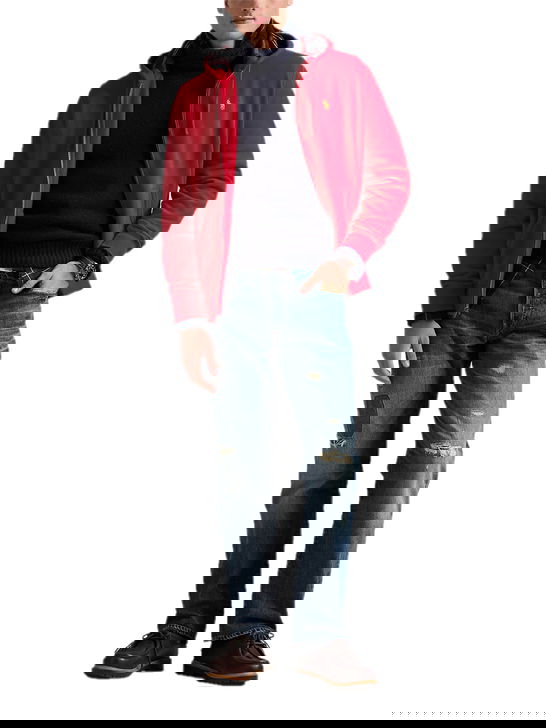 Polo Ralph Lauren Felpa Polo Ralph Lauren Full Zip Rosso Sostegno trimestrale