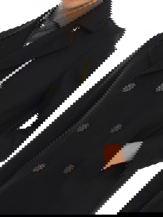 Camplin Peacoat Camplin Island Nero Acquista Ora