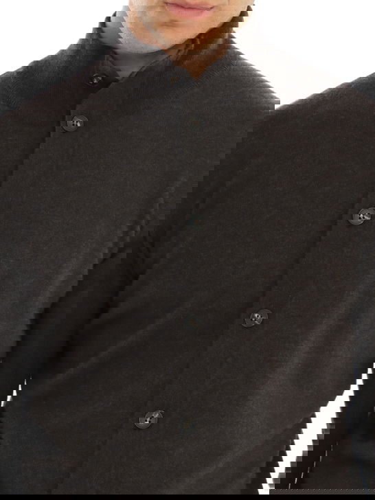 Kangra Cardigan Kangra Geelong Grigio Marrone Enormi sconti