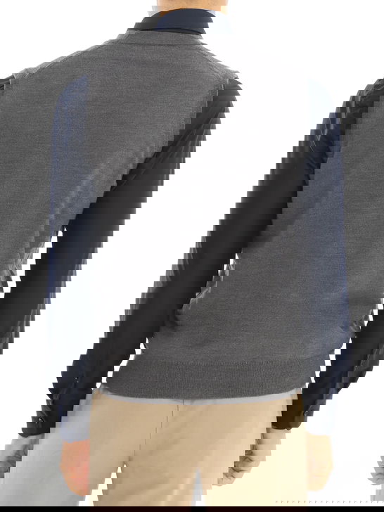 Kangra Gilet Kangra Merinos Grigio Esporta salva