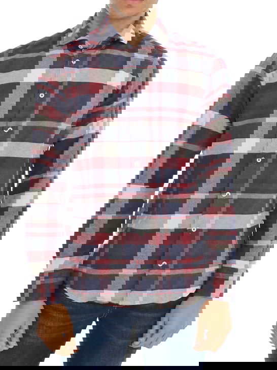 Bastoncino Camicia Bastoncino Check Marrone Presa