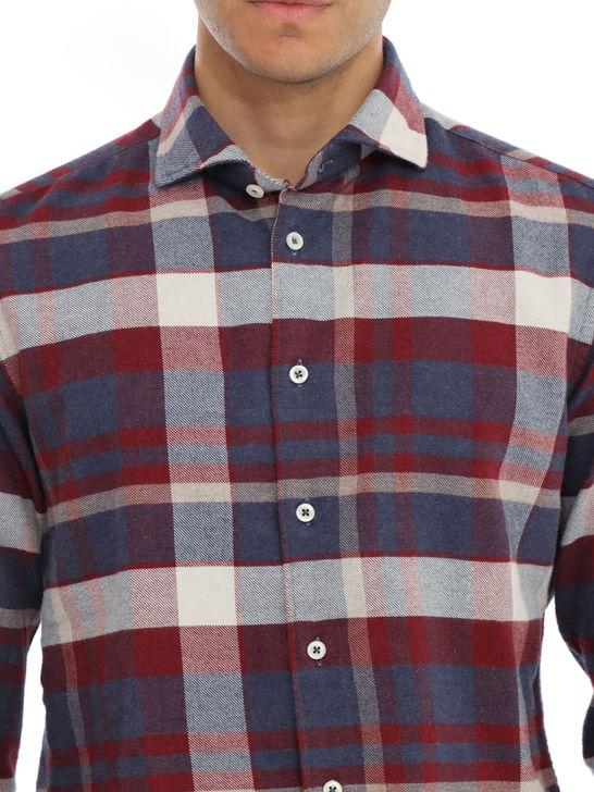 Bastoncino Camicia Bastoncino Check Marrone Presa