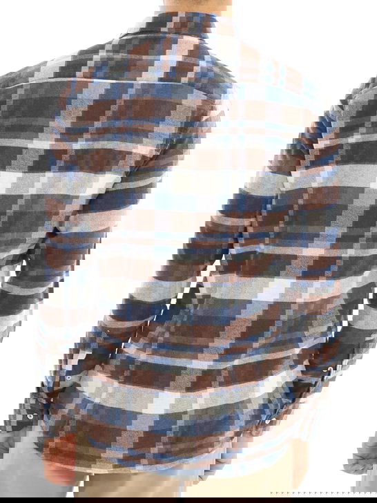 Bastoncino Camicia Bastoncino Check Marrone Sconto