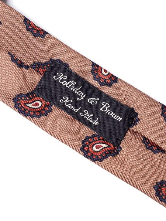 Holliday u0026 Brown Cravatta Holliday & Brown Twill Beige Offerte