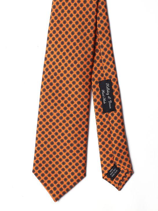 Holliday u0026 Brown Cravatta Holliday & Brown Twill Arancione Saldi Di Fabbrica