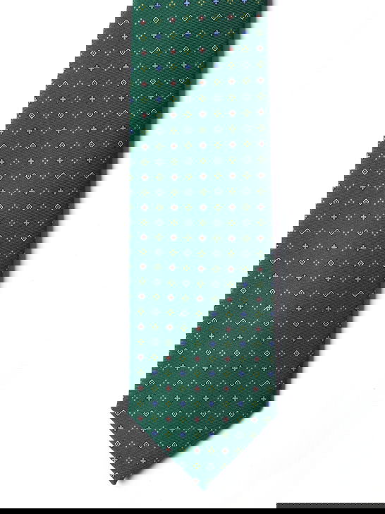 Holliday u0026 Brown Cravatta Holliday & Brown Twill Verde Nuova