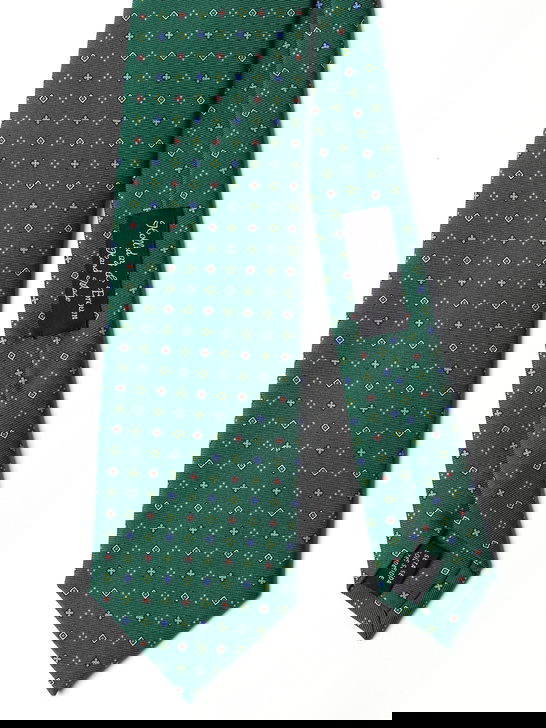 Holliday u0026 Brown Cravatta Holliday & Brown Twill Verde Nuova