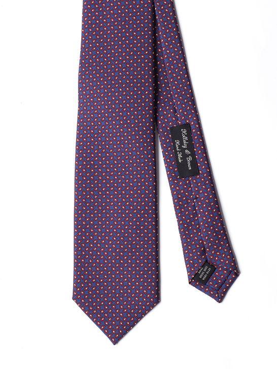 Holliday u0026 Brown Cravatta Holliday & Brown Twill Blu Moda