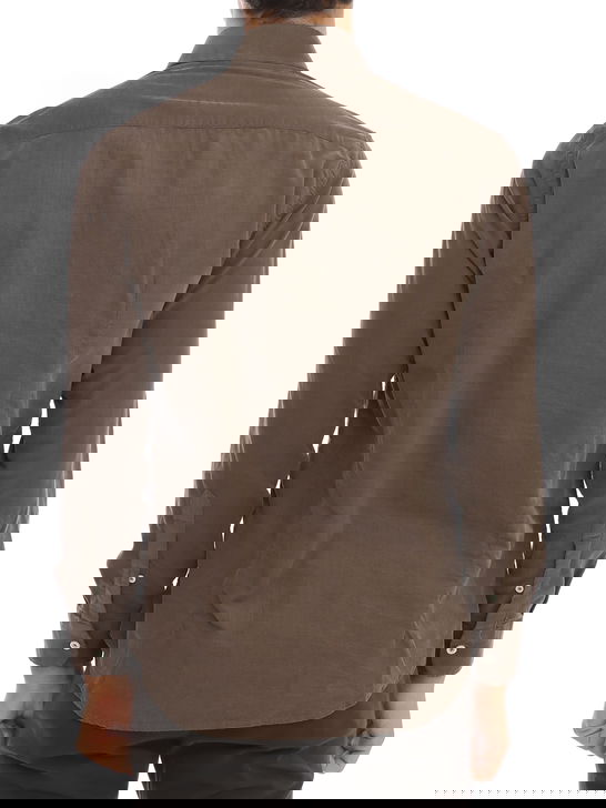 Bastoncino Camicia Bastoncino Velluto Marrone Ritorno libero
